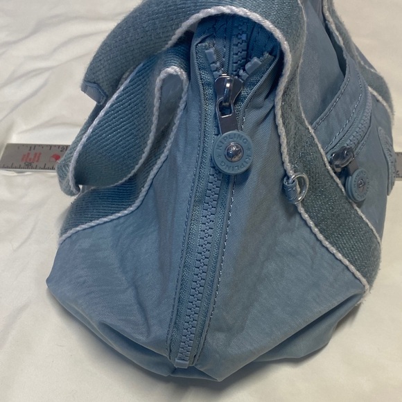 Kipling Blueish green Tote with White Trim - Picture 10 of 16